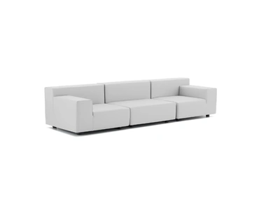 Divano Plastics Tech Fabric in ecoipelle riciclabile di Kartell