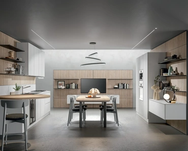 Cucina Moderna Mela con penisola di Home Cucine